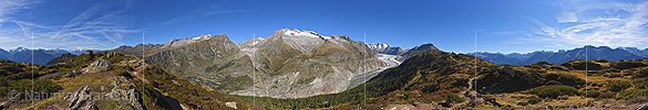 P016887: 360° Panoramafoto Aletschregion oberhalb Riederalp