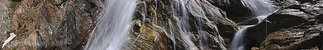 New in NaturPanorama.ch: Panorama photo Waterfall and Bünder slate