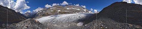 P018580: 360° Panoramafoto Alpetligletscher / Kanderfirn (Stand 9.2016)