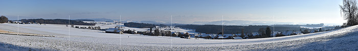 P019172: Panoramafoto einer Winterlandschaft bei Meikirch