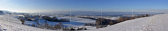 P019174: Panoramafoto Blick vom Frienisberg Richtung Jura