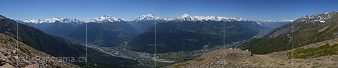 P019815: Gigapixel-Panorama Walliser Alpen und Rhonetal vom Wiwanni