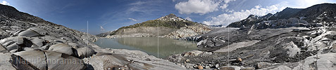 P019966: 360° Panoramafoto Rhonegletscher (Stand: 6.2017)