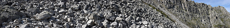 P020357: Panoramafoto Geröllhalde und Felswand