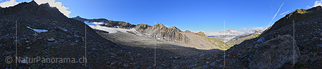 P022072: 360° Panoramafoto Muttgletscher (Stand 8.2018)