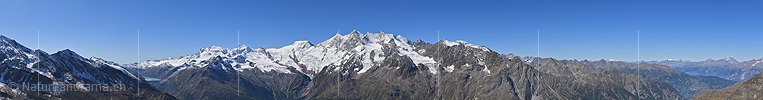 P023677a: Panoramafoto Mischabelgruppe vom Jegihorn