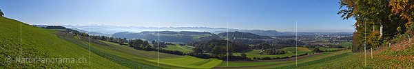 P023892: Panoramafoto Stockhornkette, Ostermundigen und Bern vom Bantiger