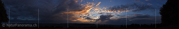 P024633: Panoramafoto Dramatische Abendstimmung