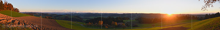 P024661: Panoramafoto Abend über dem Emmental
