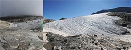 V000012: Interaktiver Vorher-Nachher Bildvergleich vom Chaltwassergletscher