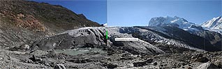 V000015: Interaktiver Vorher-Nachher Bildvergleich vom Gornergletscher