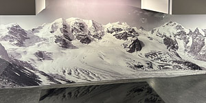 NaturPanorama.ch: Küchenrückwand mit Piz Palü und Piz Bernina als Motiv